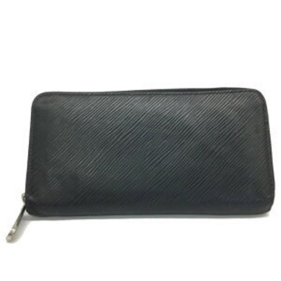 Louis Vuitton Wallet Black Leather Zip Pink Zippy no Long Epi - Picture 1 of 7